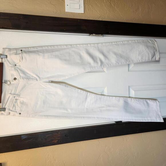 Citizens of Humanity Women's Elson Medium Rise Straight Leg White Jeans- Size 28 - Picture 1 of 9
